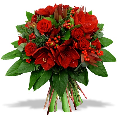 Offrez un bouquet de Noël Bouquet Rouge tradition