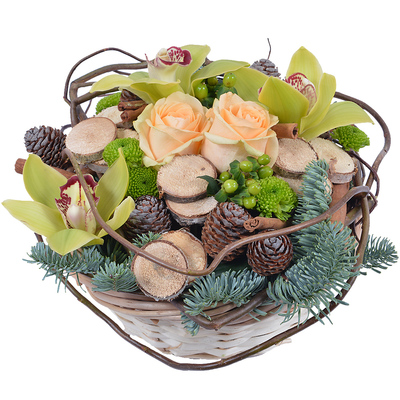 Composition de fleurs d'hiver Composition de fleurs d'hiver
