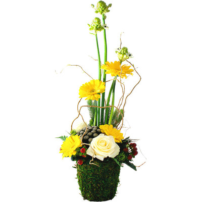 Offrez la Composition Fleurs & Coeur Composition Fleurs & Coeur