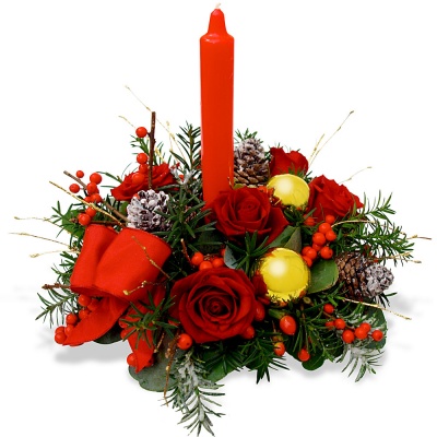 Offrez un centre de table pour Noël Composition Noël lumineux