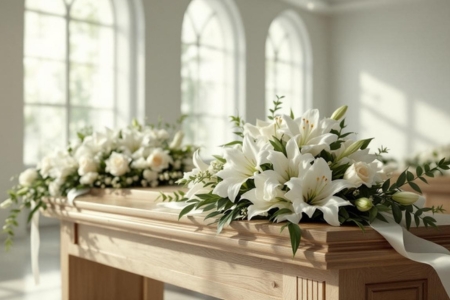 Fleurs pour le crématorium