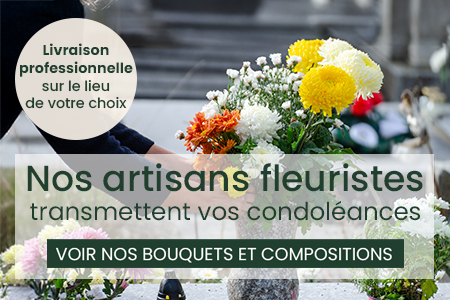 Nos artisans fleuristes transmettent vos condoléances