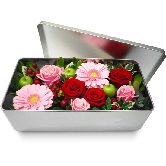 Offrez une boîte de fleurs Amour Tendresse