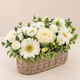 Arrangement floral pour deuil Opaline