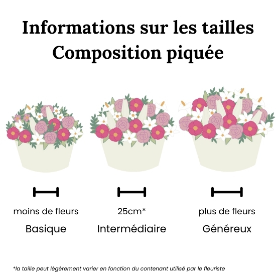 Arrangement de plantes Tendre hommage
