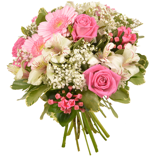 Un bouquet romantique rose et blanc