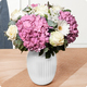 Bouquet avec hortensia rose pour naissance fille Bambina