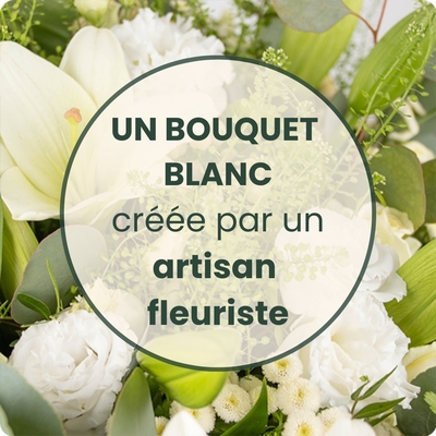 Bouquet Blanc – Bouquet de deuil élégant