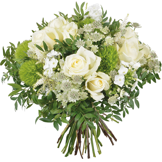 Bouquet blanc Céleste - Livraison de fleurs | 123Fleurs
