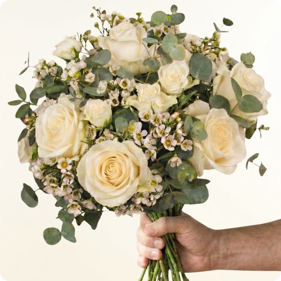 Bouquet blanc Coton