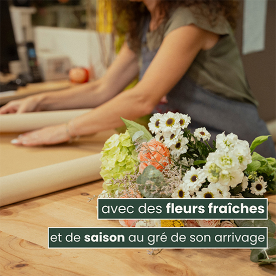 Livraison par un fleuriste en moins de 4h, livré avec attention