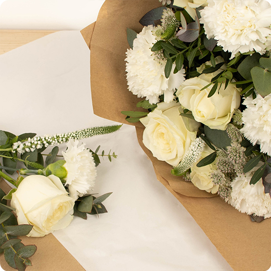 Bouquet blanc Liberté chérie