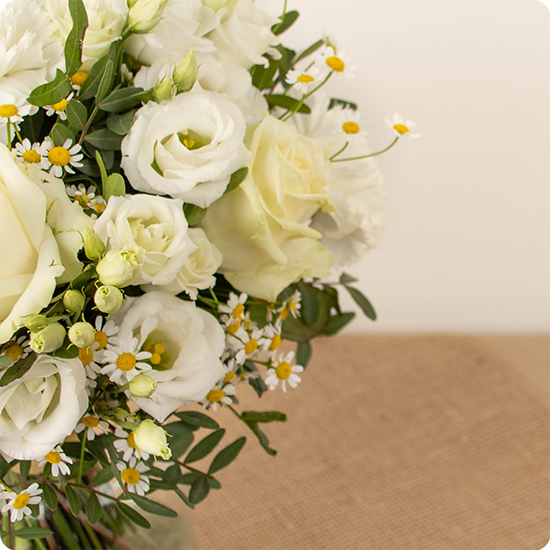 Bouquet Blanc perle