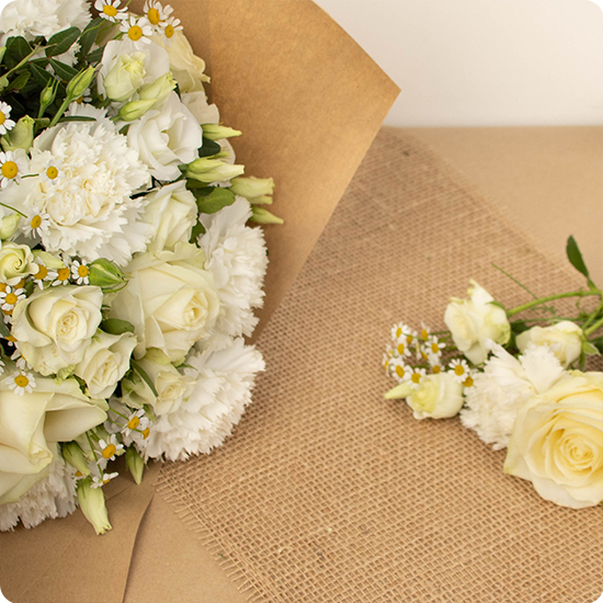 Bouquet Blanc perle