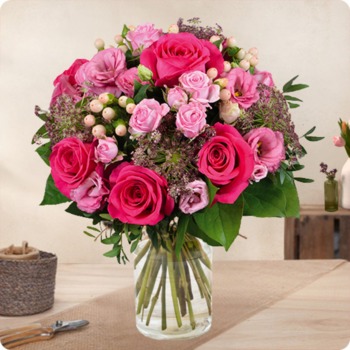 Bouquet Charme en rose 