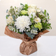 Bouquet condoléances en blanc et vert – 123fleurs – Livraison aujourd’hui