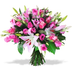 Les fleurs mariage Bouquet d'Amour rose