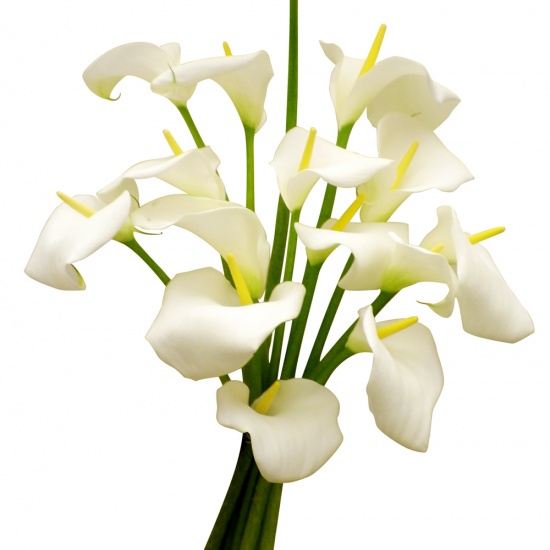 Magnifique bouquet d'arums blancs longues tiges... Un bouquet grande classe à haute valeur décorative !&nbsp;