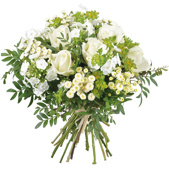 Bouquet de fleurs blanches Eden - Livraison de fleurs | 123Fleurs