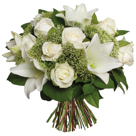 Bouquet Blanc Condoléances Livraison De Fleurs Deuil