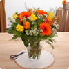 Bouquet de fleurs Dona avec du gerbera et de la rose