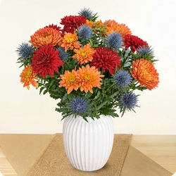 Bouquet de fleurs Mexico  avec des varétés de chrysanthèmes