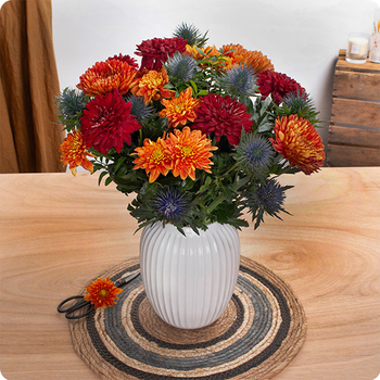 Bouquet de fleurs Mexico  avec des varétés de chrysanthèmes