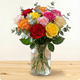 Bouquet de roses multicolores - 123fleurs