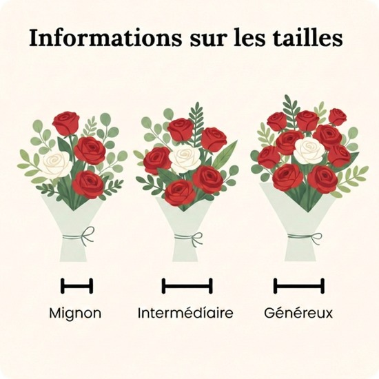 Bouquet de roses Amour Passion