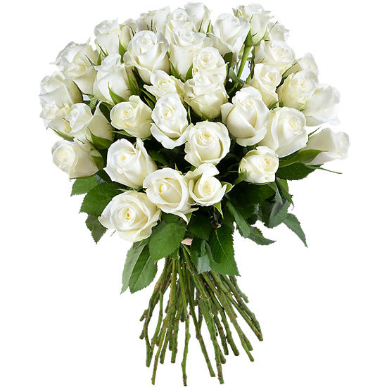 offrez un Bouquet de roses blanches