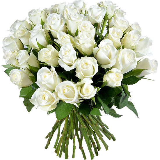 Bouquet de roses Blanc Pur | 123Fleurs