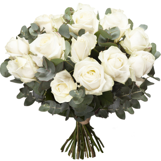 Bouquet de roses blanches - Livraison de fleurs | 123Fleurs