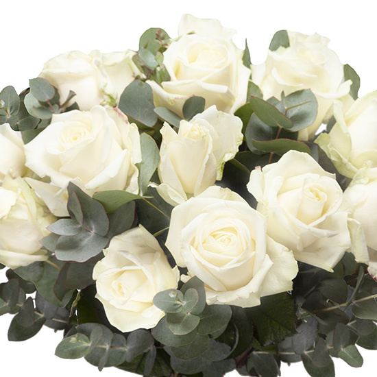 Bouquet de roses blanches 