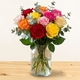 Bouquet de roses multicolores - 123fleurs