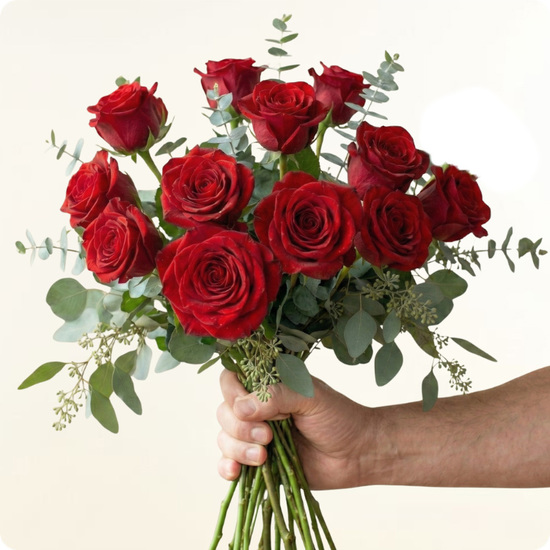 Bouquet de roses rouges