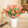 Bouquet de tulipes couleur abricot - Livraison de fleurs