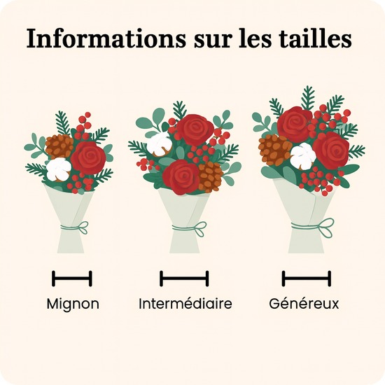 Bouquet Délices de Noël - Bouquet de fêtes chaleureux et naturel