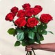 Bouquet Désir composé exclusivement de roses rouges – création florale 123fleurs