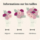 Bouquet rond de pivoines roses et roses fuchsia et blanches élégant 123fleurs
