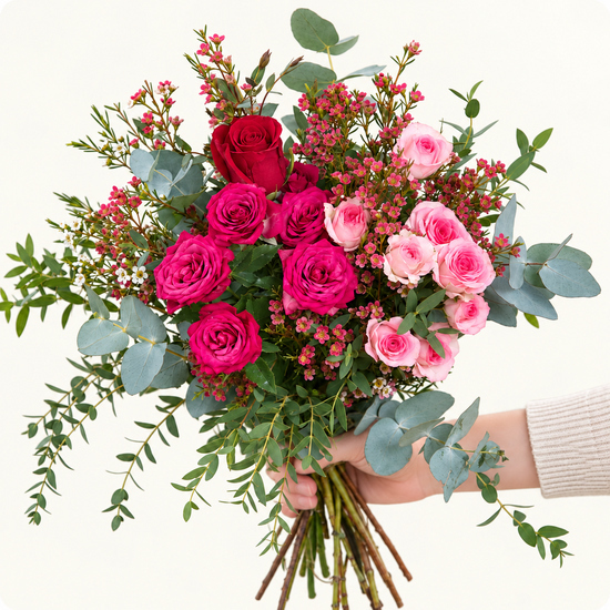 Bouquet Douceur de Roses - 123fleurs - Livraison aujourd'hui