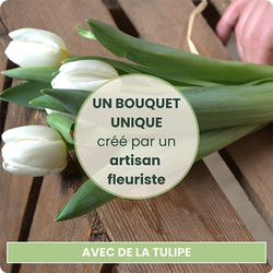 Bouquet du fleuriste avec de la tulipe