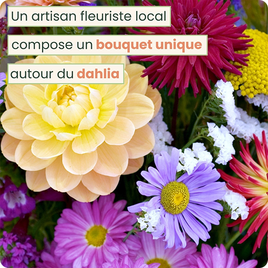 Bouquet de fleurs avec du dahlia