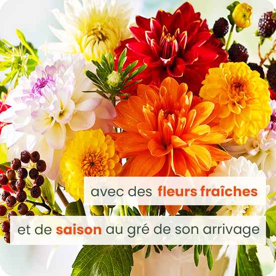 Bouquet de fleurs avec du dahlia