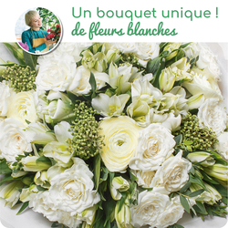 Bouquet du fleuriste blanc