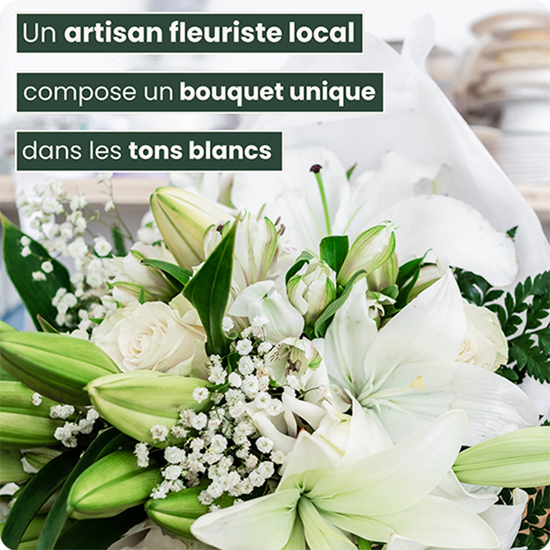 Bouquet du fleuriste blanc