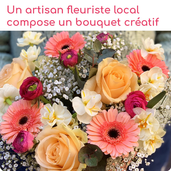 Bouquet du fleuriste fête des grand-mères 