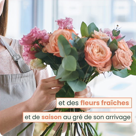 Bouquet du fleuriste avec de la Fleur Française