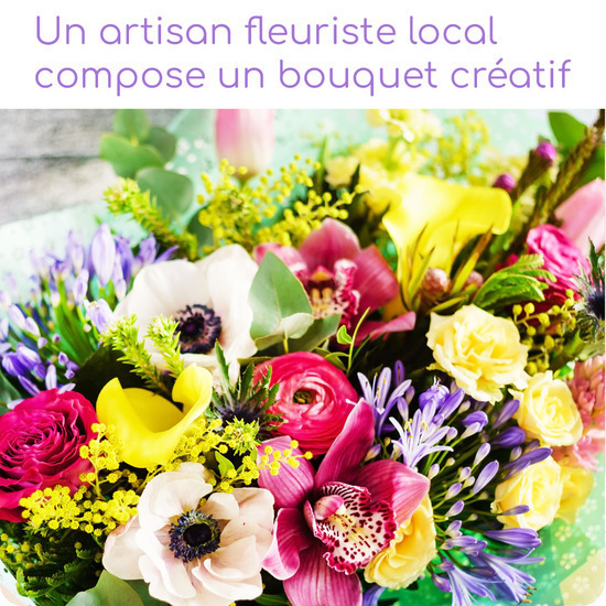 Bouquet du fleuriste fleurs de saison