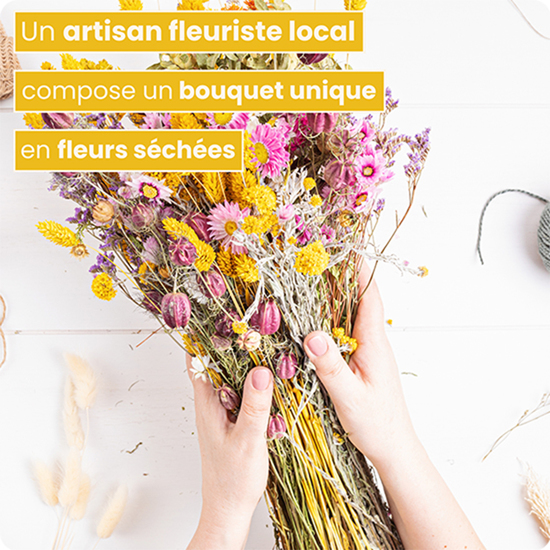 Bouquet de fleurs séchées
