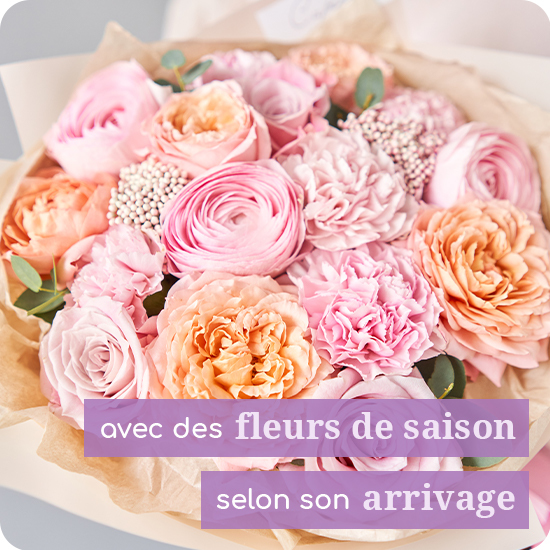 Bouquet du fleuriste pastel fêtes des mères 